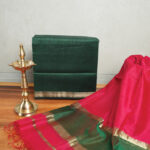 Manohara - Dark Green n Rani Pink